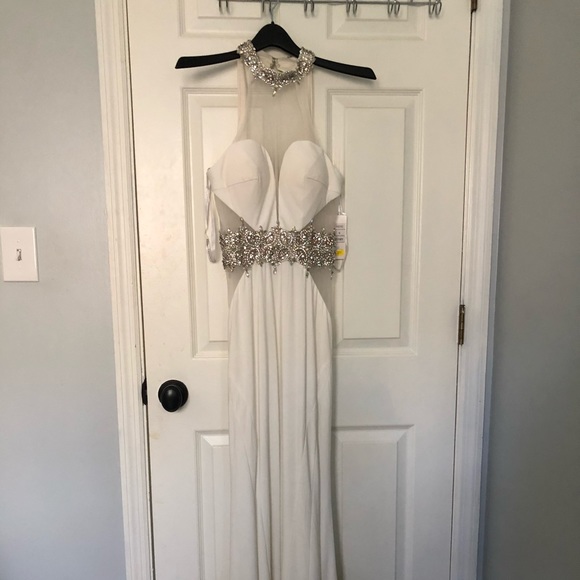 White Sequin Dress - (Fits like 2/4)